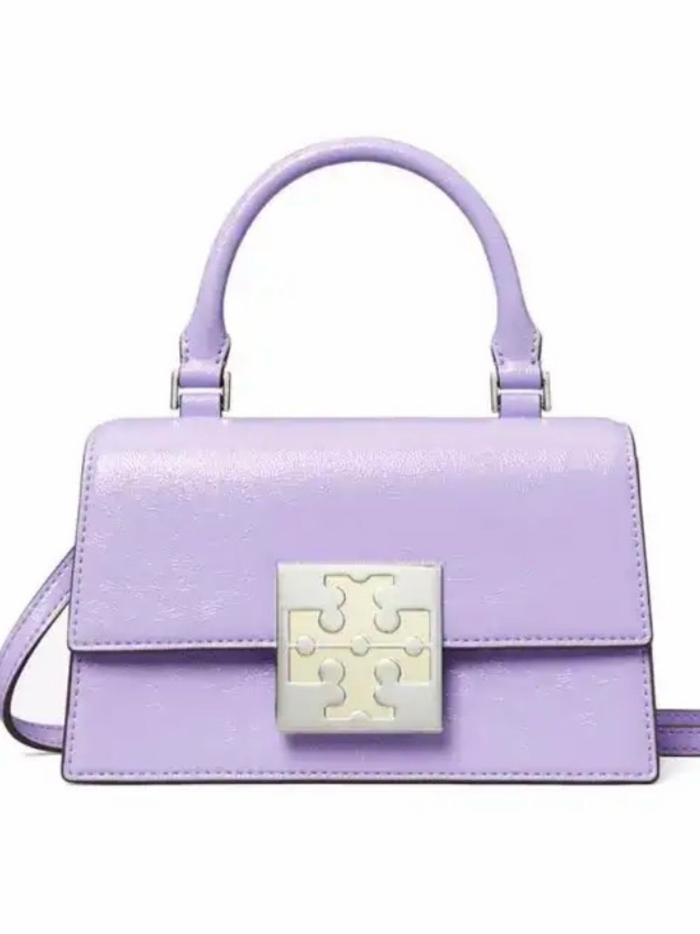 Tory Burch Bon Bon Mini hand bag in shiny leather